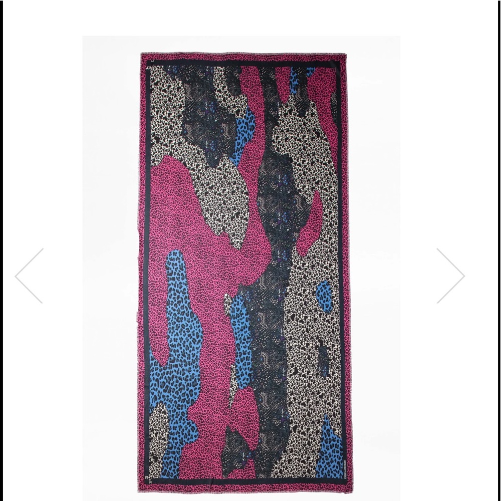 NWOT ZADIG & VOLTAIRE MAXY PATCHWORK COEURS SCARF